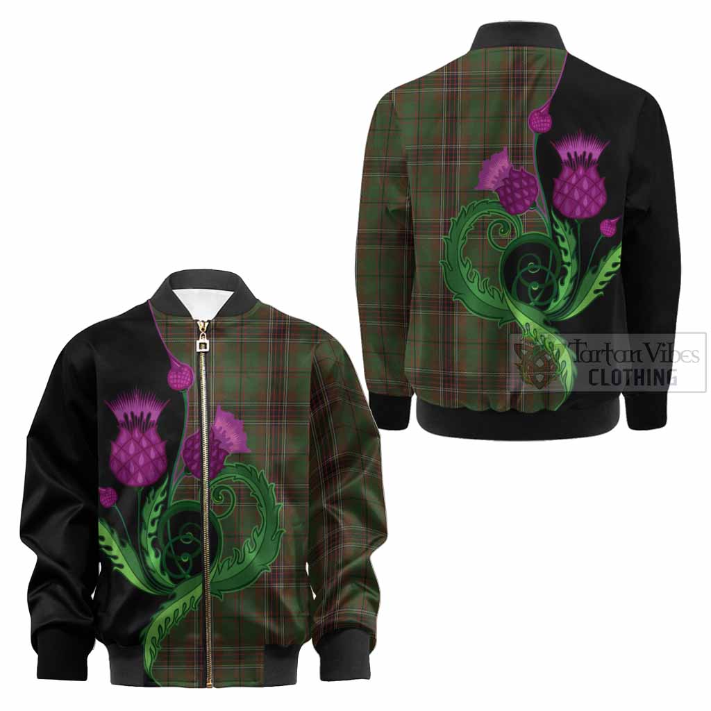 Murphy Tartan Kid Bomber Jacket Traditional Scottish Thistle - Tartan Vibes Clothing