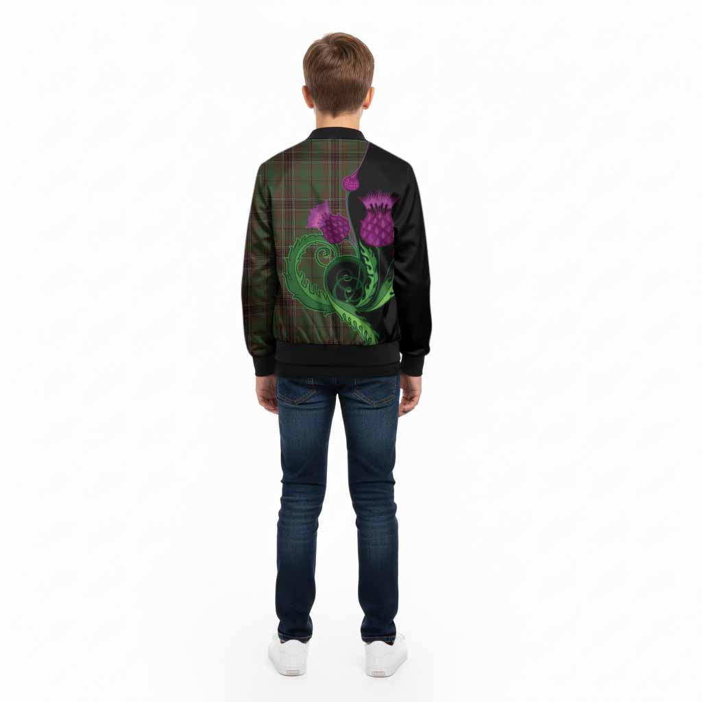Murphy Tartan Kid Bomber Jacket Traditional Scottish Thistle - Tartan Vibes Clothing