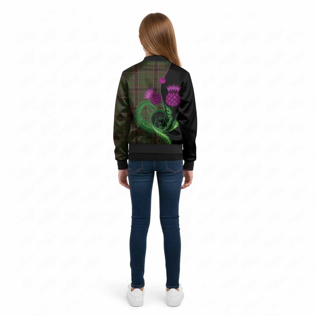 Murphy Tartan Kid Bomber Jacket Traditional Scottish Thistle - Tartan Vibes Clothing