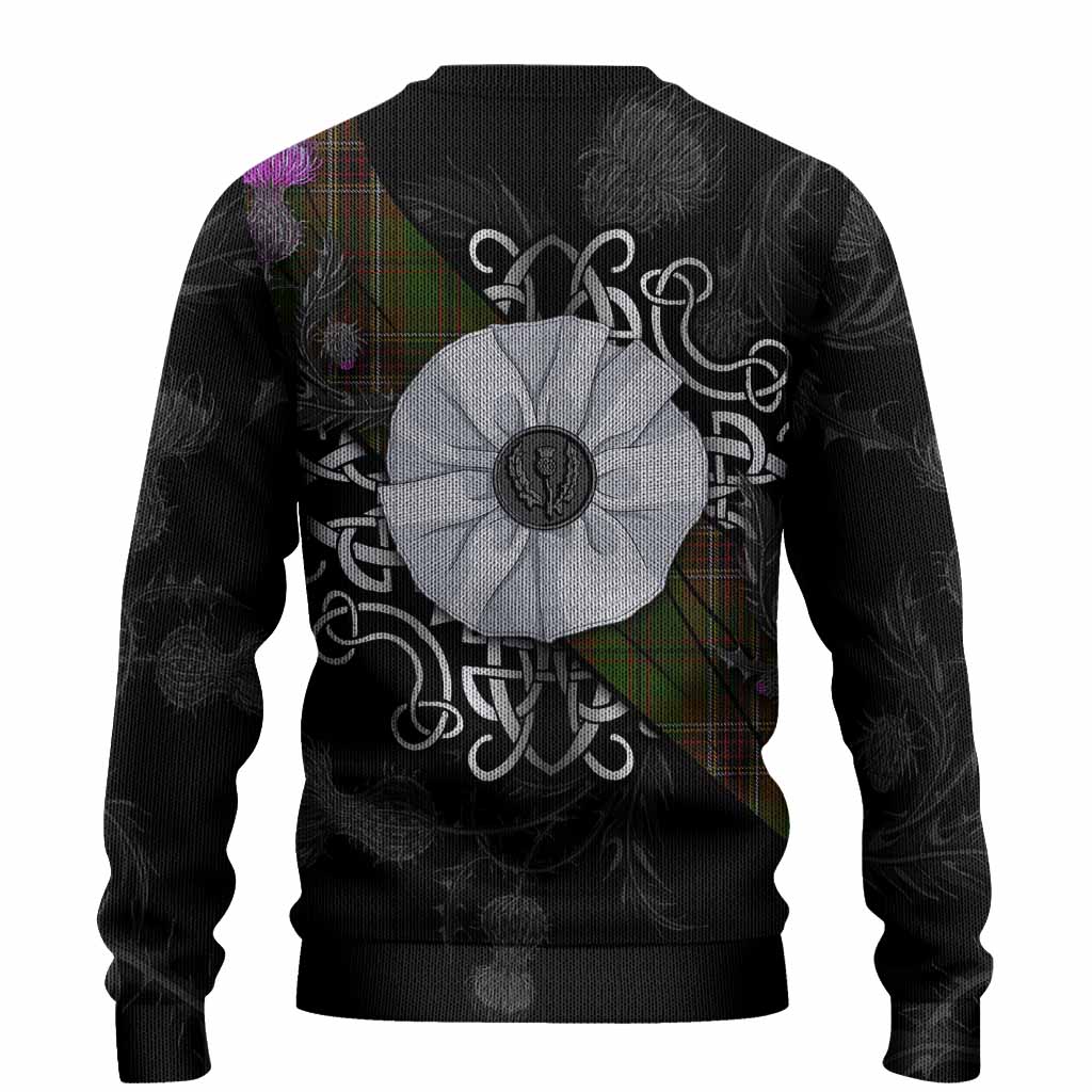Murphy Tartan Knitted Sweater Jacobite White Rose - Tartan Vibes Clothing