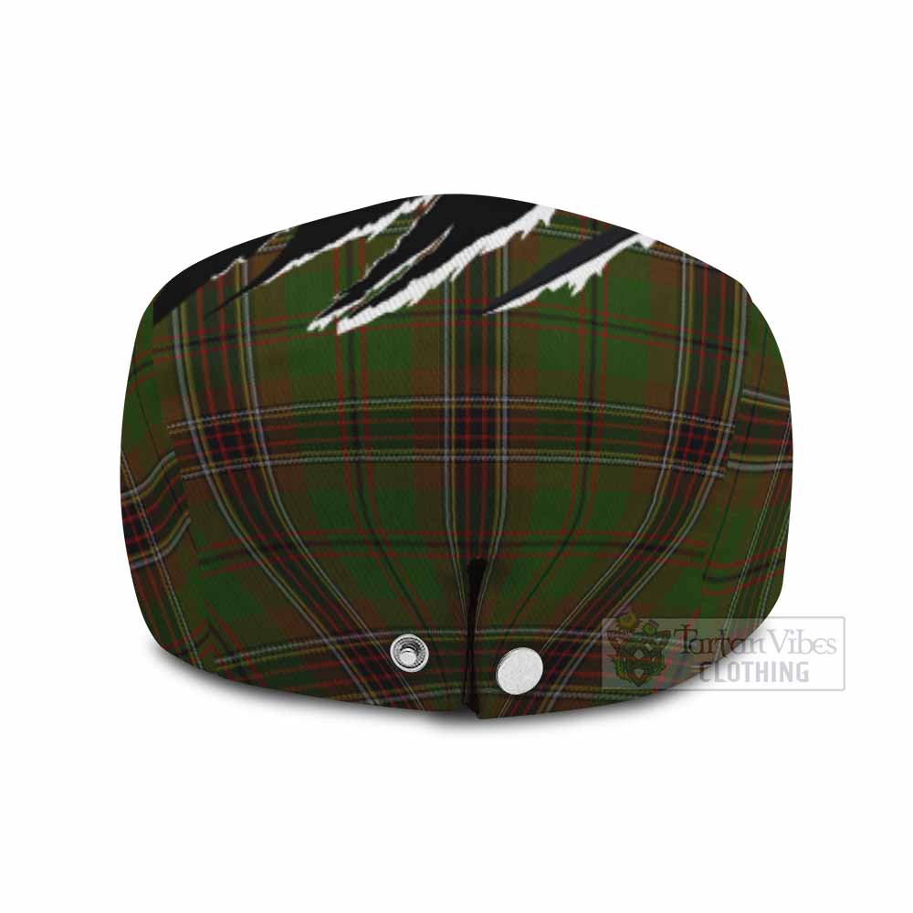 Murphy Tartan Loch Ness Monster Flat Cap, Jeff Cap Celtic Knot Nessie Art