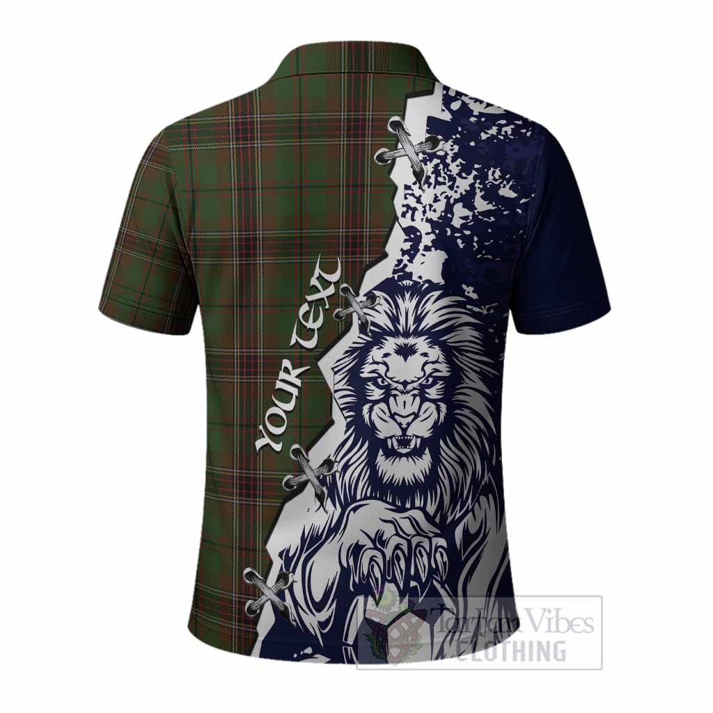 Murphy Tartan Scottish Polo Shirt Angry Lion With Soccer Ball Style