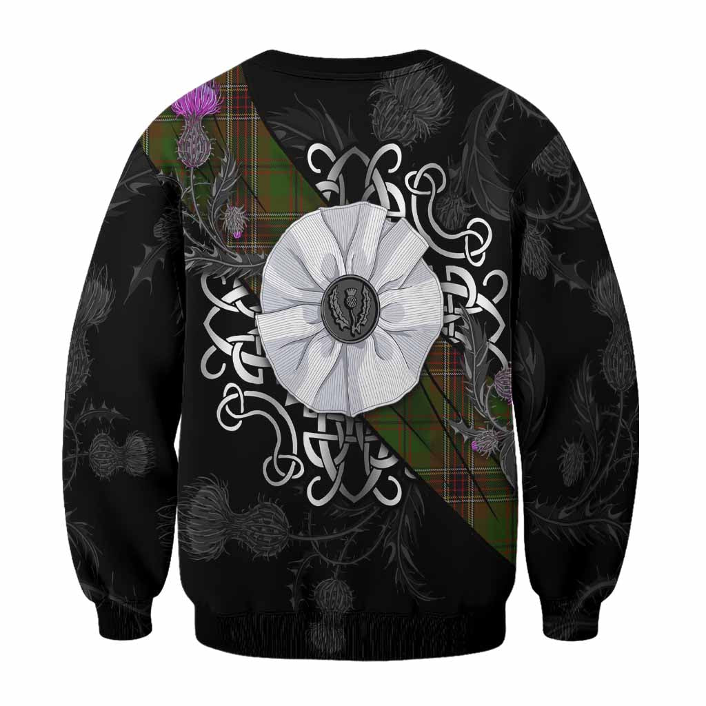 Murphy Tartan Sweatshirt Jacobite White Rose - Tartan Vibes Clothing