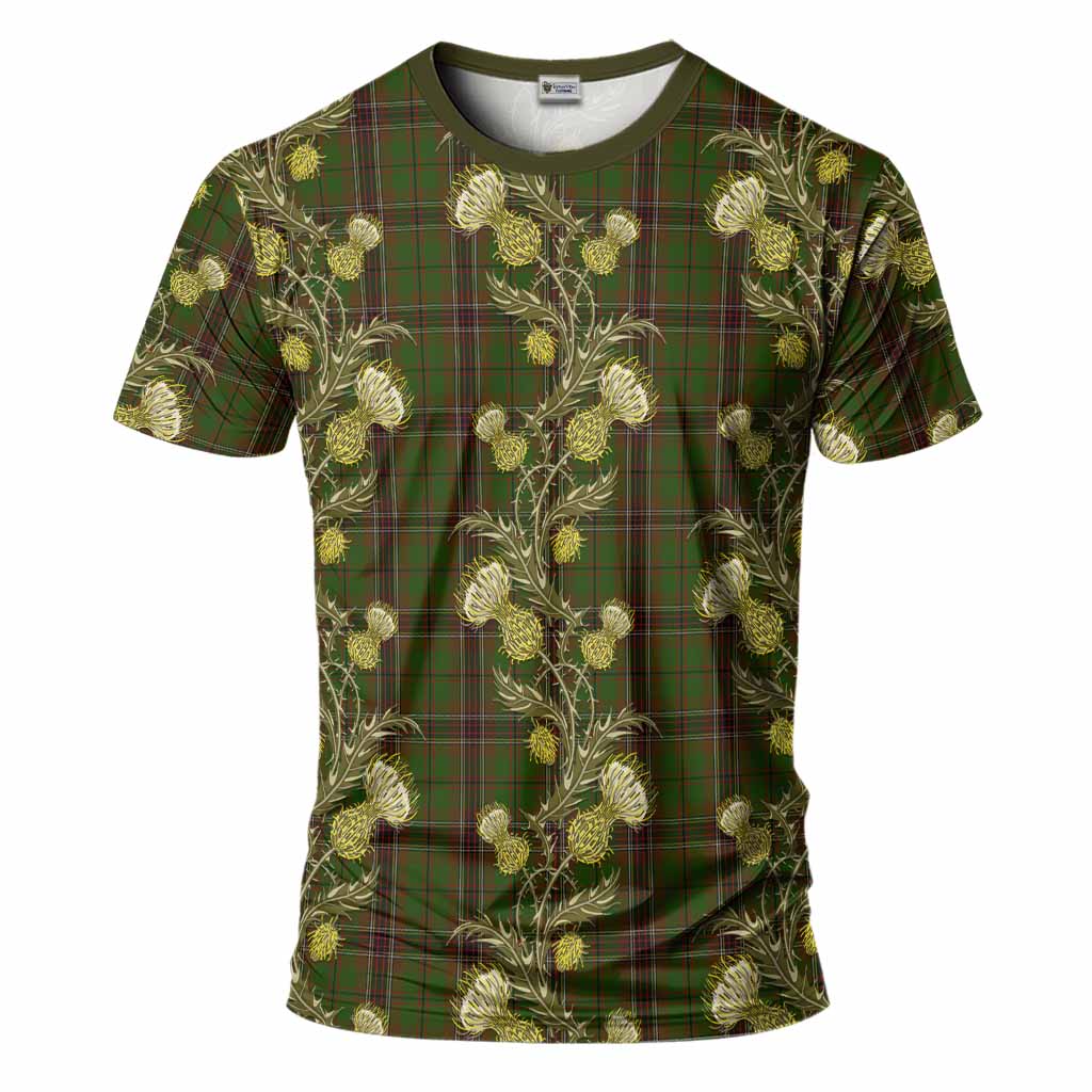 Murphy Tartan T-Shirt Seamless Scottish Thistle Flowers