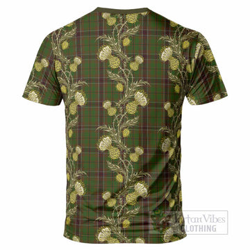 Murphy Tartan T-Shirt Seamless Scottish Thistle Flowers