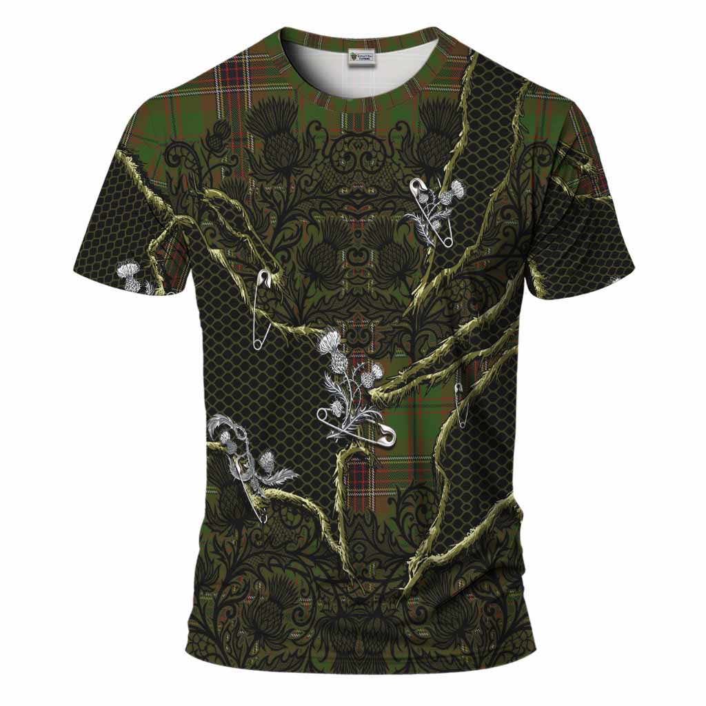Murphy Tartan Thistle Dark Gothic T-Shirt Kid's Shirt - Tartan Vibes Clothing
