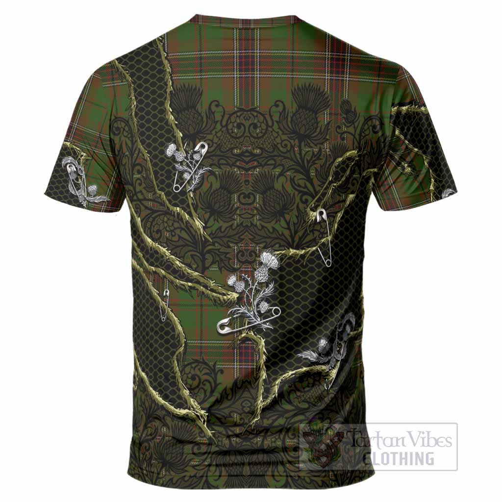 Murphy Tartan Thistle Dark Gothic T-Shirt - Tartan Vibes Clothing