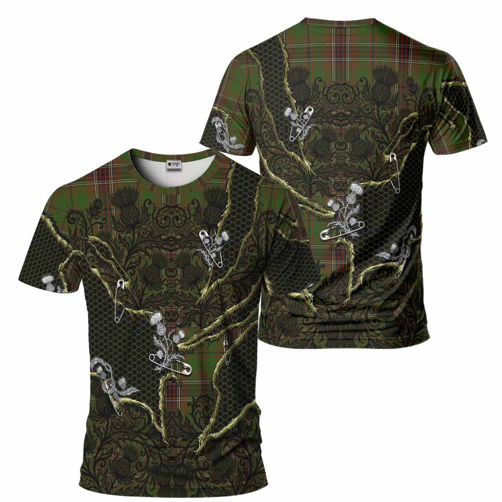 Murphy Tartan Thistle Dark Gothic T-Shirt - Tartan Vibes Clothing