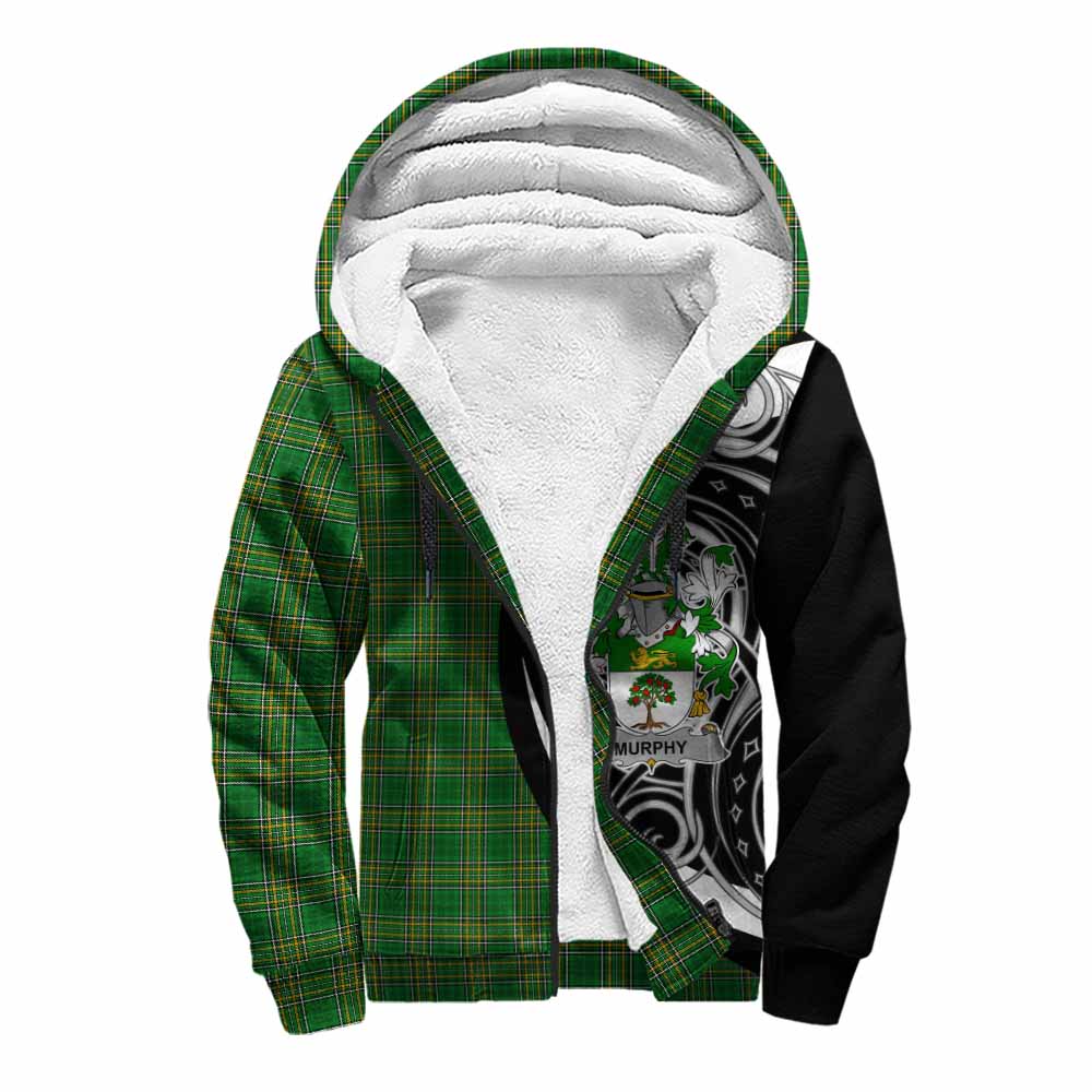 Tartan Vibes Clothing Murphy (Wexford) Irish Clan Sherpa Hoodie Celtic Circle Style