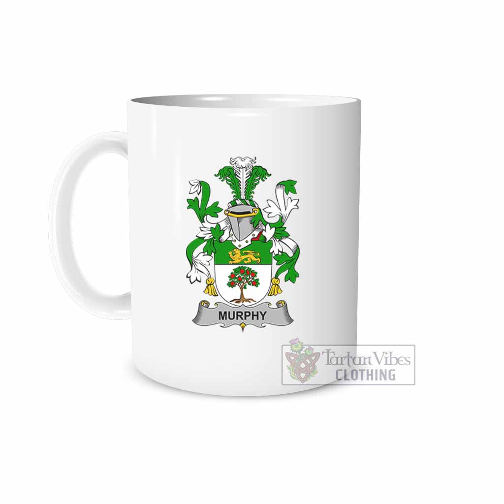 Murphy (Wexford) Irish Clan Coat of Arms Ceramic Mug White - 2D-tartanvibesclothing