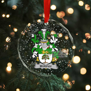 Murphy (Wexford) Irish Clan Christmas Glass Ornament with Coat of Arms