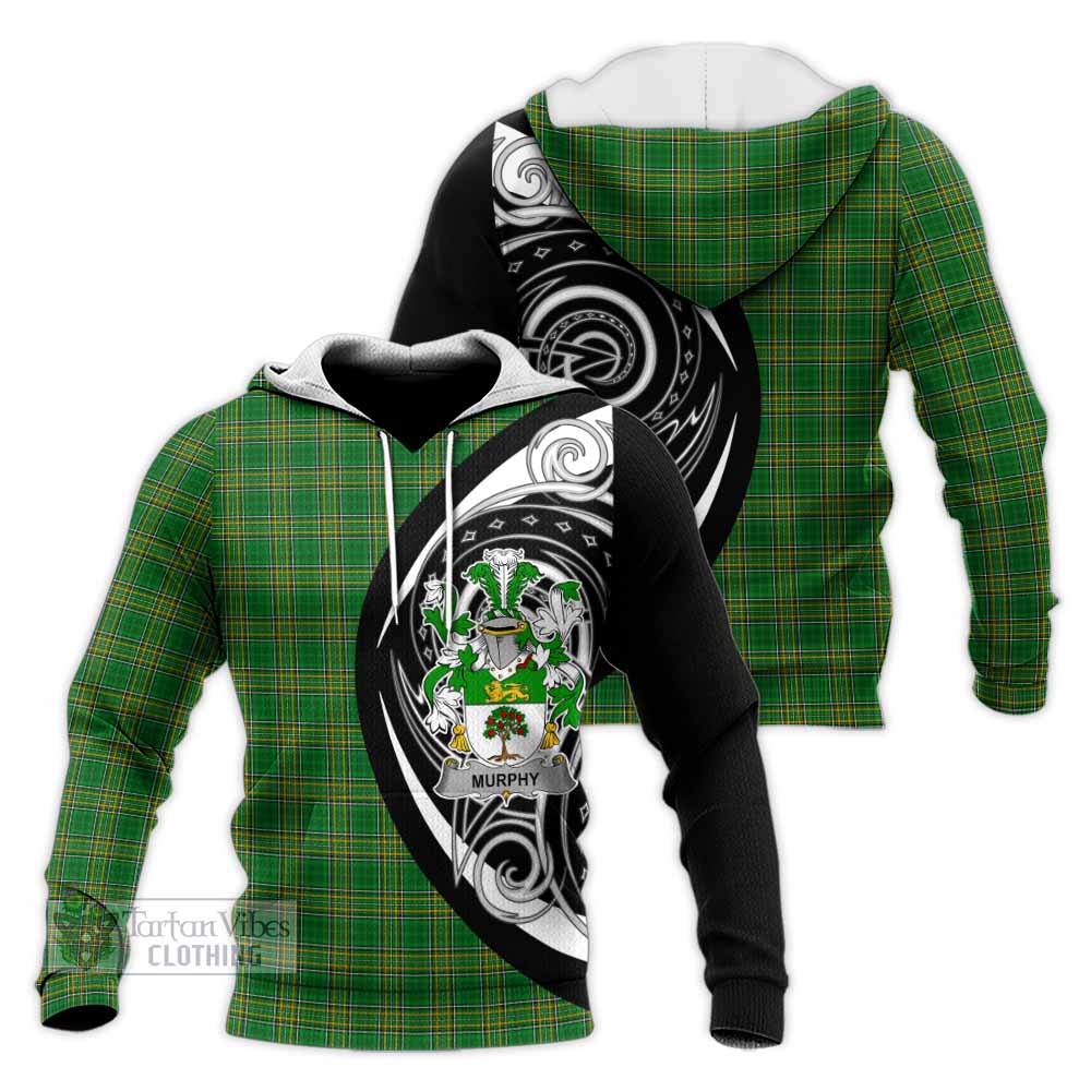 Tartan Vibes Clothing Murphy (Wexford) Irish Clan Knitted Hoodie Celtic Circle Style
