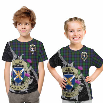 Murray Tartan Family Crest Kid T-Shirt Lion Rampant Royal Thistle Shield Celtic Inspired