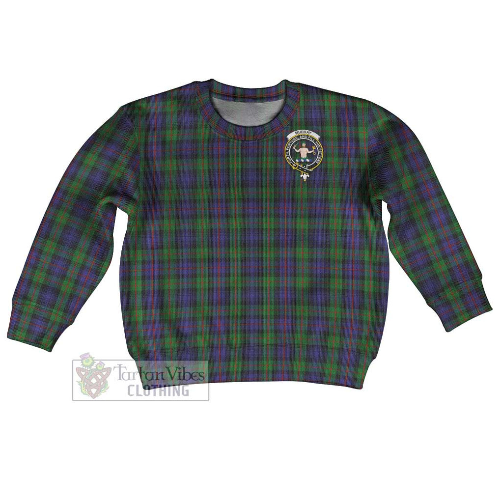 Tartan Vibes Clothing Murray Tartan Kid Ugly Sweater with Family Crest