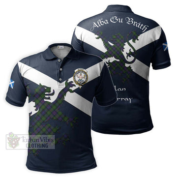 Tartan Vibes Clothing Murray Tartan Lion Rampant Polo Shirt – Proudly Display Your Heritage with Alba Gu Brath and Clan Name