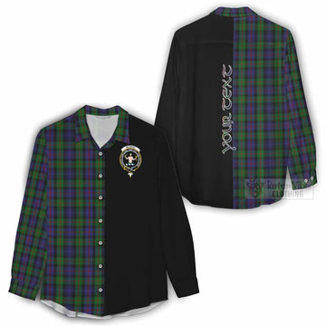 Tartan Vibes Clothing Murray Tartan Women's Casual Shirt with Family Crest and Half Of Me Style