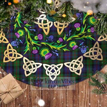 Murray Tartan Christmas Tree Skirt with Thistle Celtic Knot Style - Tartan Vibes Clothing