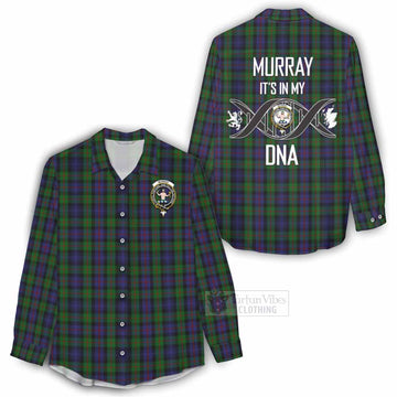 Murray Tartan Women's Casual Shirt with Family Crest DNA In Me Style