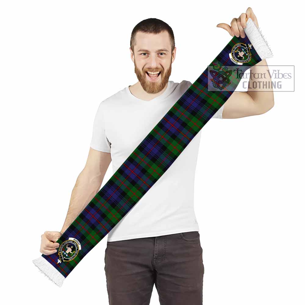 Tartan Vibes Clothing Murray Tartan Ruffneck Scarf with Family Crest