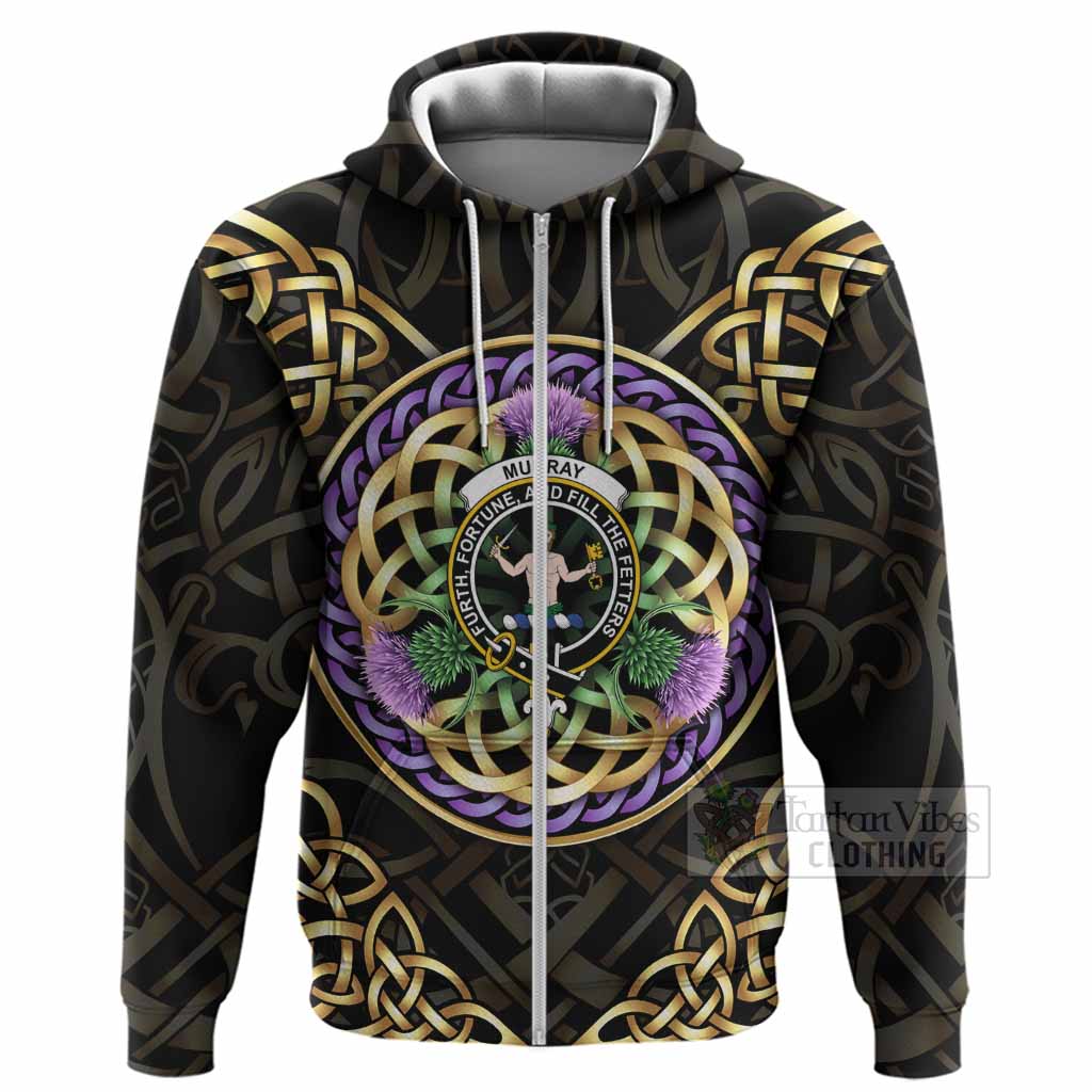 Murray Clan Crest Hoodie Celtic Scottish Thistle