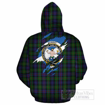 Murray Clan Crest In Me Tartan Cotton Hoodie Scotland Flag Style