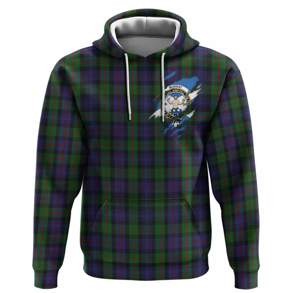 Murray Clan Crest In Me Tartan Hoodie Scotland Flag Style