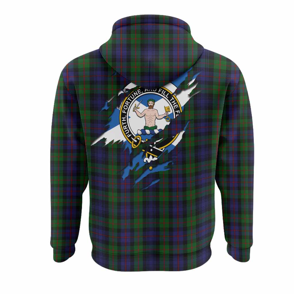Murray Clan Crest In Me Tartan Hoodie Scotland Flag Style