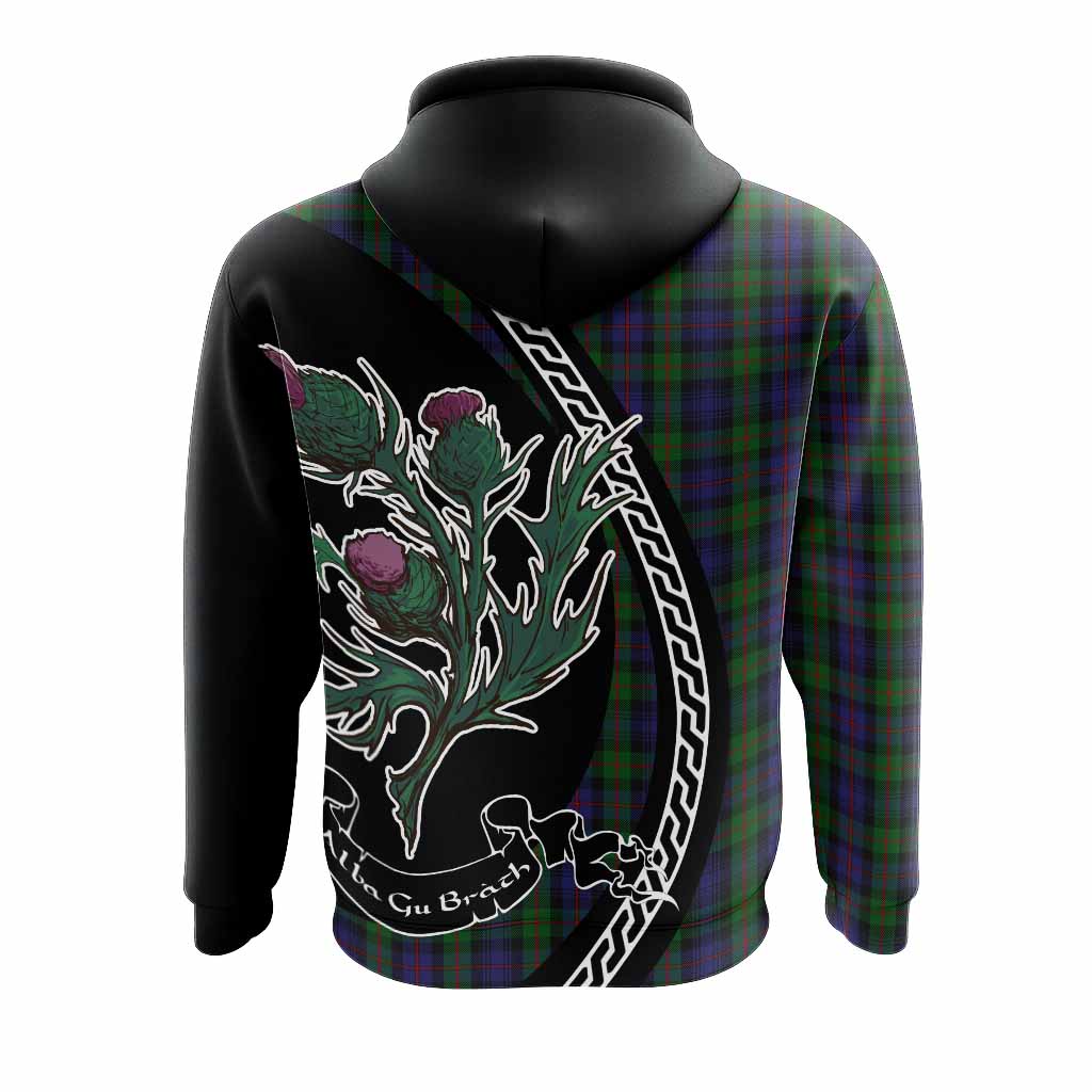 Murray Family Crest Tartan Hoodie Alba Thistle Inspired - Tartan Vibes Clothing