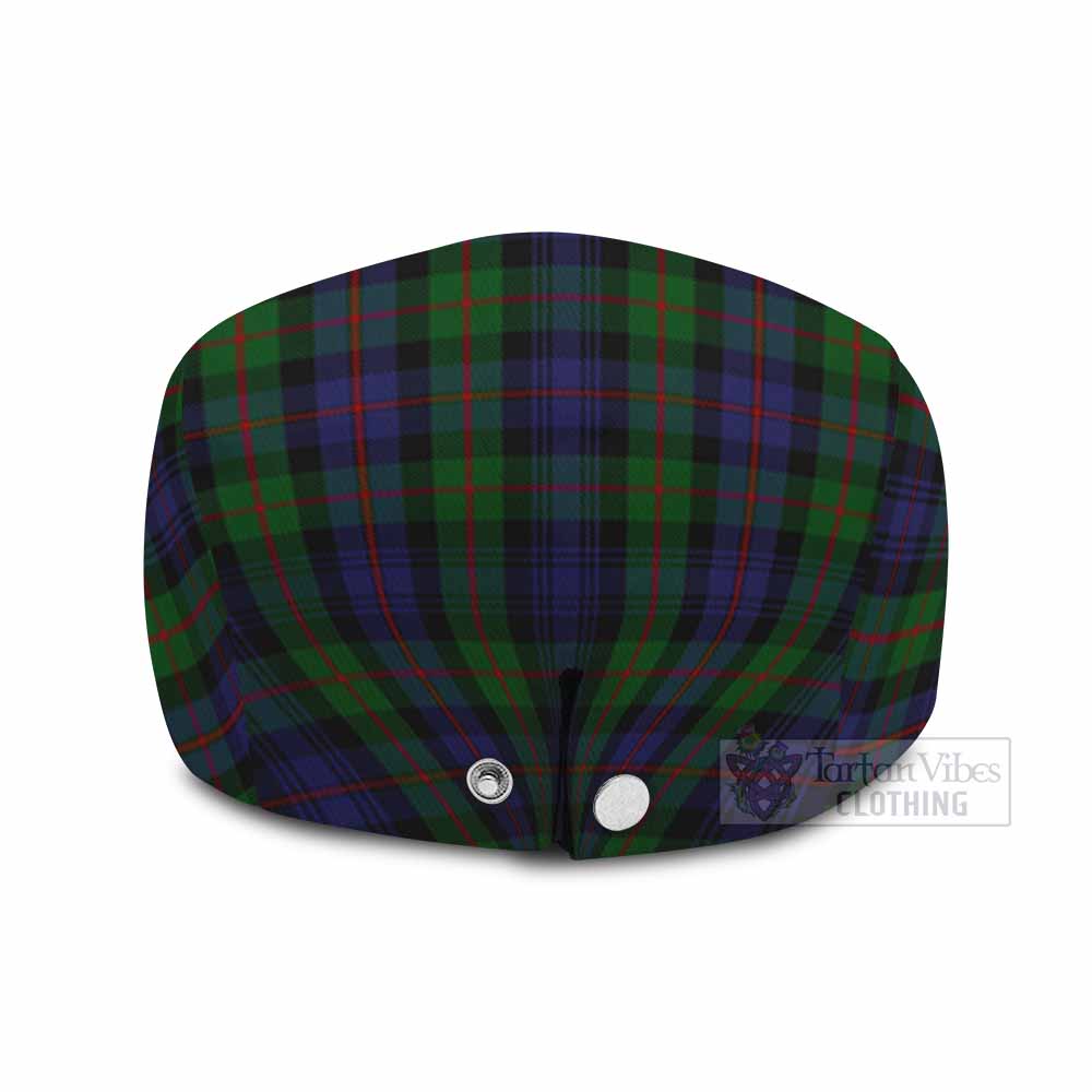 Murray Family Crest Tartan Jeff Cap, Tartan Flat Cap