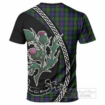 Murray Family Crest Tartan T-Shirt Alba Thistle Inspired