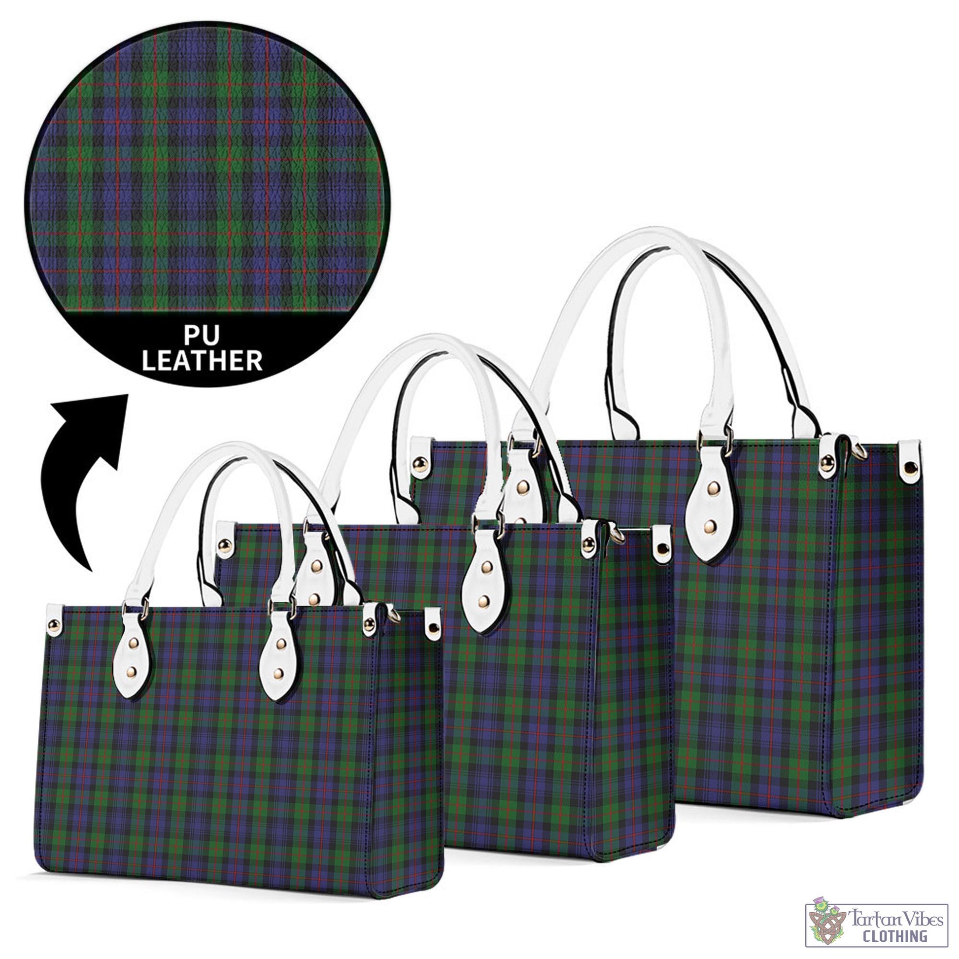 Tartan Vibes Clothing Murray of Atholl Tartan Luxury Leather Handbags