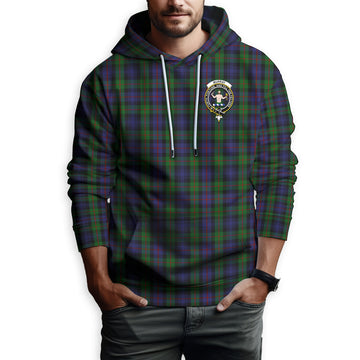Murray of Atholl Tartan Hoodie with Family Crest
