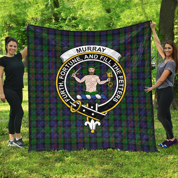 murray-of-atholl-tartan-quilt-with-family-crest