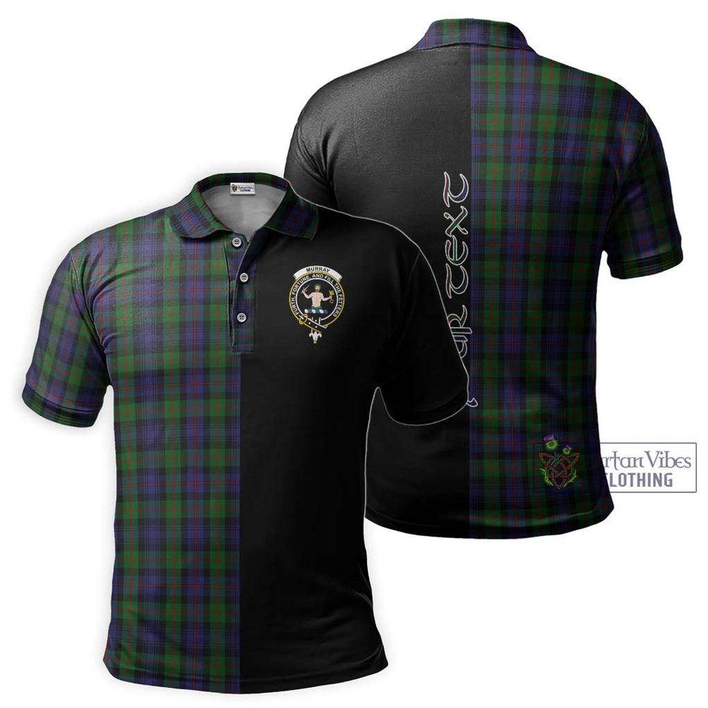 Murray Tartan Polo Shirt with Family Crest and Half Of Me Style Kid - Tartanvibesclothing Shop