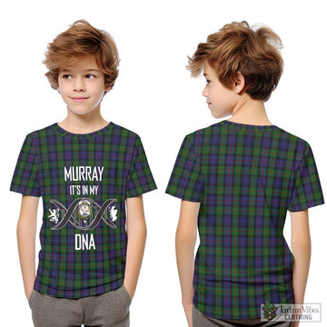 Murray Tartan Kid T-Shirt with Family Crest DNA In Me Style Youth XL Size14 - Tartanvibesclothing Shop
