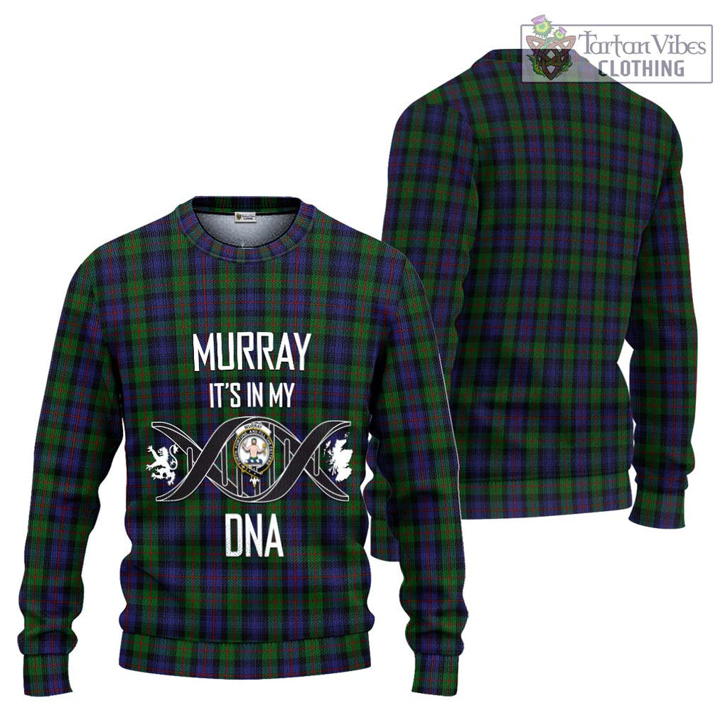 Murray Tartan Knitted Sweater with Family Crest DNA In Me Style Unisex - Tartanvibesclothing Shop