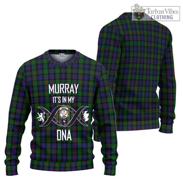 Murray Tartan Knitted Sweater with Family Crest DNA In Me Style Unisex - Tartanvibesclothing Shop