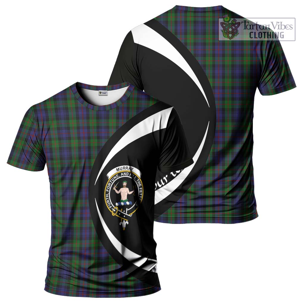 Murray Tartan T-Shirt with Family Crest Circle Style Kid's Shirt - Tartan Vibes Clothing