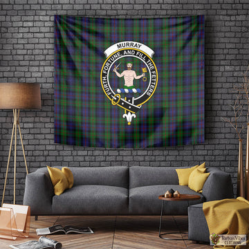 Murray Tartan Tapestry Wall Hanging and Home Decor for Room with Family Crest