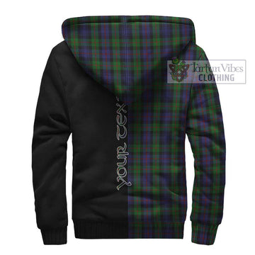 Murray Tartan Sherpa Hoodie with Family Crest and Half Of Me Style