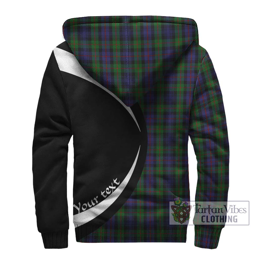 Murray Tartan Sherpa Hoodie with Family Crest Circle Style - Tartan Vibes Clothing