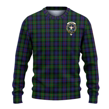 Murray of Atholl Tartan Knitted Sweater with Family Crest - Tartanvibesclothing