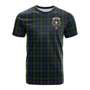 Murray of Atholl Tartan T-Shirt with Family Crest