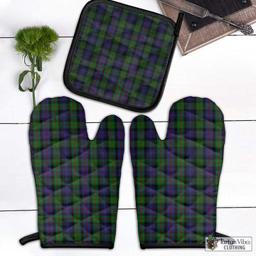 Murray Tartan Combo Oven Mitt & Pot-Holder Combo 1 Oven Mitt & 1 Pot-Holder Black - Tartan Vibes Clothing
