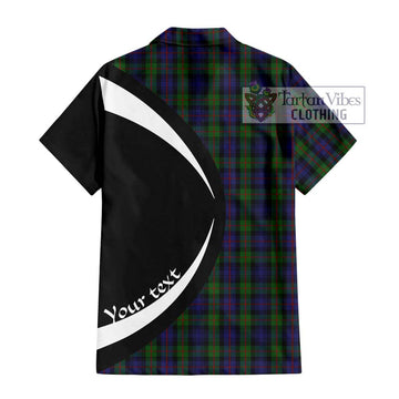 Murray Tartan Hawaiian Shirt with Family Crest Circle Style