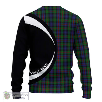 Murray Tartan Knitted Sweater with Family Crest Circle Style - Tartan Vibes Clothing