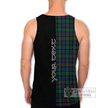 Murray Tartan Men's Tank Top with Family Crest and Half Of Me Style