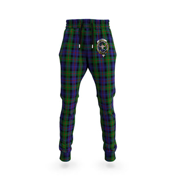 Murray of Atholl Tartan Joggers Pants with Family Crest
