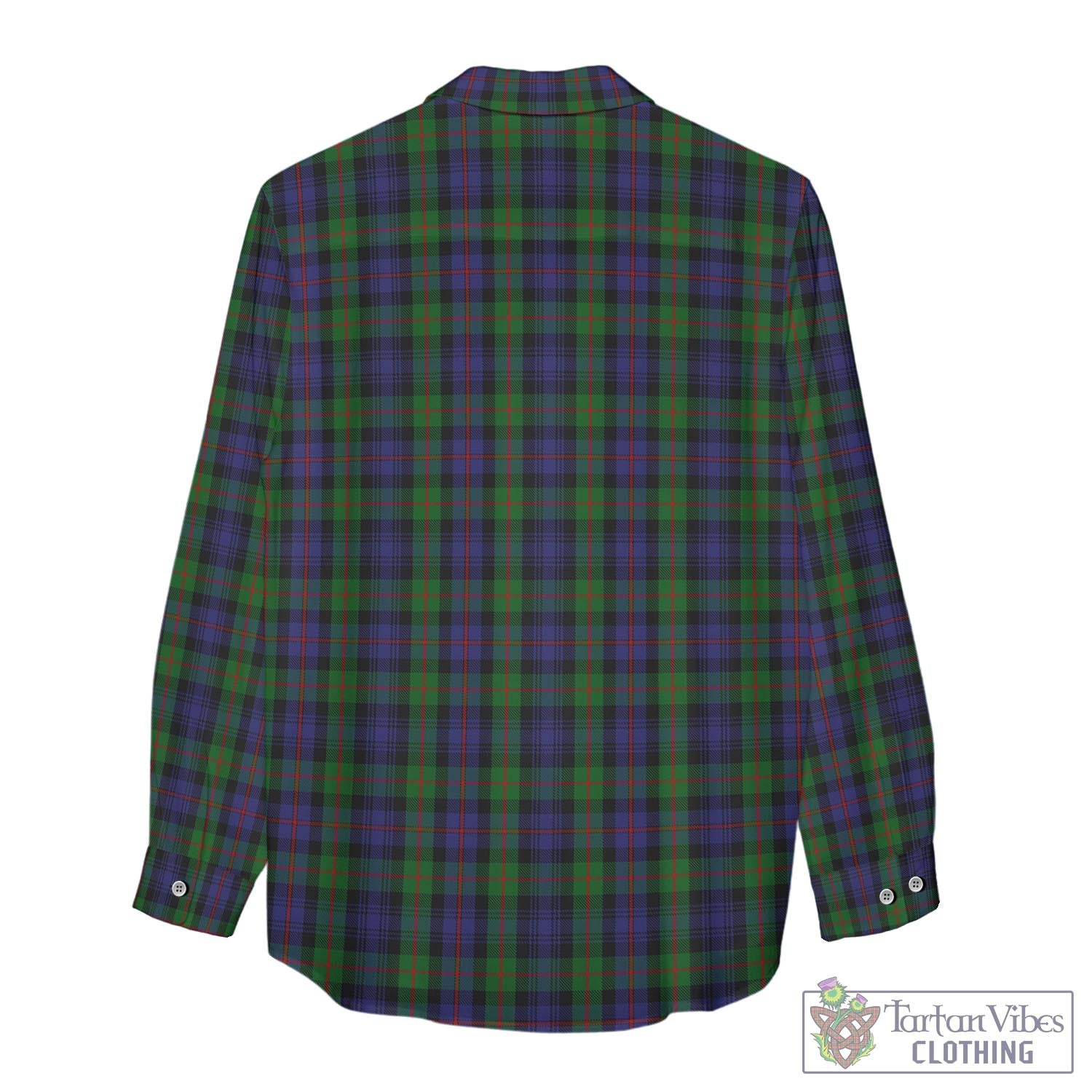 Tartan Vibes Clothing Murray of Atholl Tartan Womens Casual Shirt with Family Crest