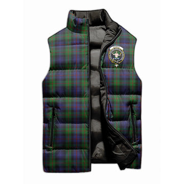 Murray Tartan Sleeveless Puffer Jacket with Family Crest